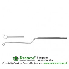 Nicola Micro Curette Bayonet Shaped - Angled Up Stainless Steel, 21.5 cm - 8 1/2" Diameter 6.5 mm Ø